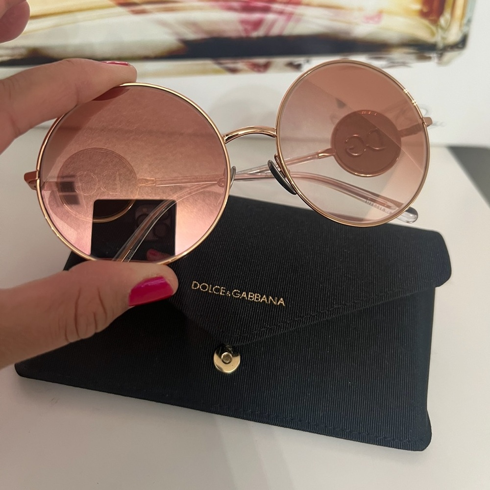 Dolce and Gabbana Authentic New rose gold sunglasses. - Picture 6 of 15